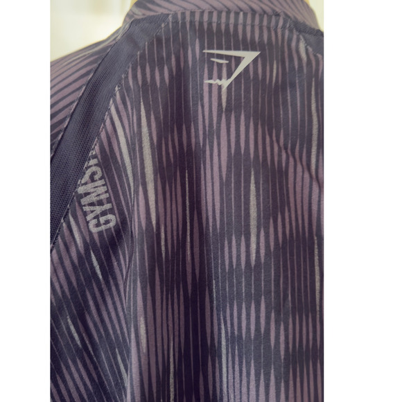 Gymshark Cropped Zip Jacket Women’s Size S Black Mesh Panels Logo Activewear - Picture 7 of 7